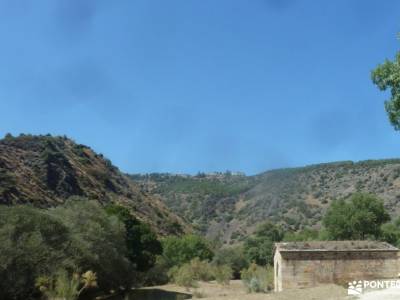 Atazar-Meandros Río Lozoya-Pontón de la Oliva-Senda Genaro GR300;cañon de rio lobos mapa fotos de